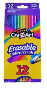 Cra-Z-Art Real Wood Pre-sharpened Strong Erasable Colored Pencils 12 Colors - Picture 1 of 1