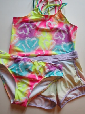 Traje de baño para niñas XXL 16 pantalones cortos de baño para niños lugar Tankini Eddie Bauer L 14/16 Foto 1 de 4