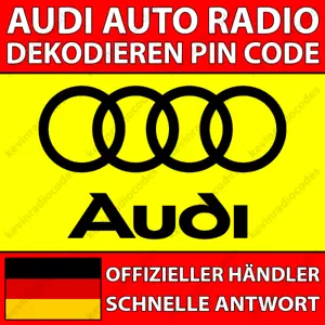 ✅AUDI RADIO DEKODIEREN PIN CODE CHORUS CONCERT SYMPHONY RNS-E NAVIGATION PLUS✅ - Bild 1 von 4