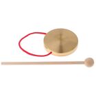 Gong à main marteau en bois 4 cymbales en cuivre de 5 pouces de diamètre pour