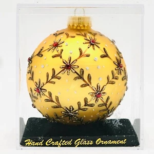Nuova collezione Old Time Limited Treasures sfera di vetro decorata a mano ornamento 4" - Foto 1 di 9