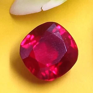 4-4.55 Ct Real Red Ruby Certified Faceted Cushion Shape From Burma Loose Gem JNH - Picture 1 of 10