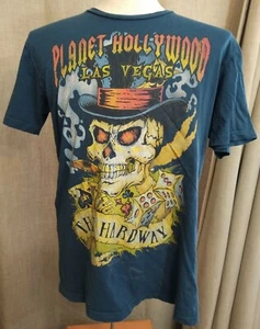 Vintage Planet Hollywood Skull Tshirt The Hardway Größe L - RAR - Bild 1 von 10