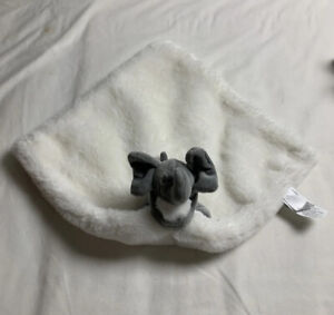 Mary Meyer Baby Lovey Security Blanket Gray & White Elephant Character Soft