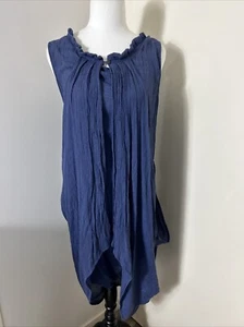 Bamboozled Women’s Sz S Bamboo/Cotton Floaty Midi Textured EUC - Picture 1 of 8