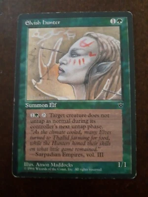 MTG 1 x Elvish Hunter - Fallen Empires - Image 1 of 2