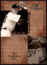 F082 WHITEY FORD LEGENDARY SPIKES 2004 DONRUSS CLASSICS YANKEES 45/100 RARE