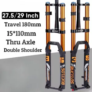 27.5/29Inch Travel 180mm MTB Bicycle Air Suspension Fork Disc Brake Boost Fork - Picture 1 of 14