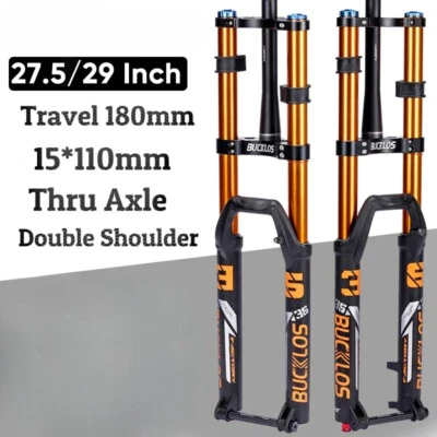 27.5/29Inch Travel 180mm MTB Bicycle Air Suspension Fork Disc Brake Boost Fork - Image 1 of 4