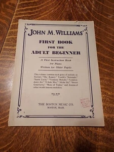 Vintage 1935 Piano Music ~ First Book for the Adult Beginner ~ John M Williams - Picture 1 of 7