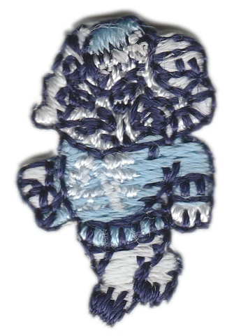 1983-98 NORTH CAROLINA TAR HEELS NCAA COLLEGE VINTAGE TINY 1" MASCOT TEAM PATCH Cover
