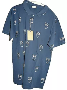 KNOWLEDGE COTTON APPAREL 100% ORGANIC BLUE INDIGO PIQUE POLO SHIRT M UVP 60£ - Bild 1 von 2