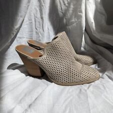 Dolce Vita Kenli Perforated Block Heel Mule Size 9 Women