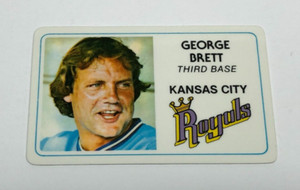 1981 Perma-Graphics GEORGE BRETT Kansas City Royals credit card