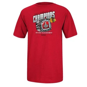 ($28) Camisa Jersey Chicago Blackhawks NHL CAMPEONES ADULTO HOMBRE (s-pequeño-pequeño) - Imagen 1 de 2