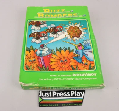 Buzz Bombers 1983 Mattel Electronics Intellivision CIB Complete with Overlays - Image 1 of 4