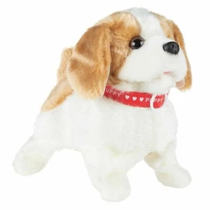 Animated Plush Dog Toy Walks Talks Back Flips Battery Operated 2 AA Pet Puppy - Picture 1 of 5