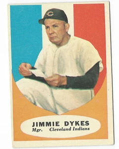 1961 Topps Baseball #222 Jimmie Dykes FAIR 222 Cleveland - Picture 1 of 2