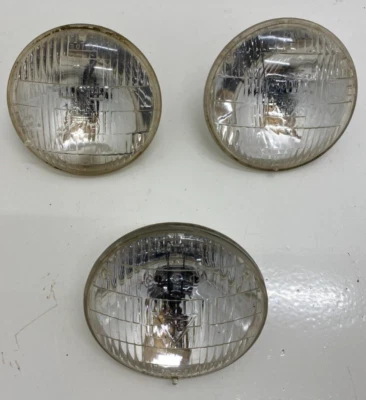 T3 Head Light Bulbs - 2 Prongs Lamp System Glass Lens Front Illumination Chevy - Image 1 of 4