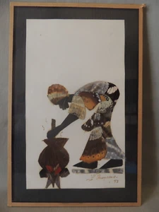 Small painting butterfly wings Leon Mandeng 1997 - Picture 1 of 11