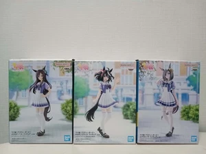 Uma musume Mejiro Dober Kitasan Black Air groove premio figura 3 set BP inutilizzato JP - Foto 1 di 21
