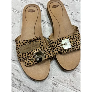 Dr. Scholl’s American Lifestyle Originalist leopard Comfort Slides Sandal sz 8  - Picture 1 of 7