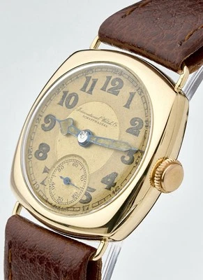 IWC SCHAFHAUSEN 14K Gold "1932" Herren Vintage Cushion Watch, 29,5mm, serviced - Bild 1 von 4