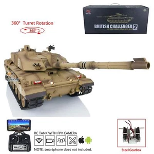 FPV Henglong 1/16 7.0 Plastic Challenger II RTR IR BB RC Tank 3908 Steel Gearbox - Picture 1 of 12