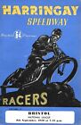 1950 Harringay v Bristol Speedway Programme (8/9/50)