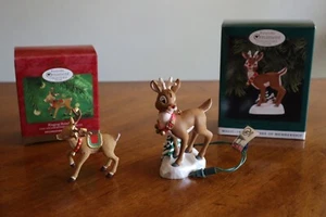 Hallmark 1996 Rudolph The Red Nosed Reindeer Christmas Lighted +Ringing Ornament - Picture 1 of 11