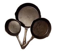 Kitchen Grill Pans Cast-iron Skillet Fry 10-1/4", 8-1/4", 7" Set of 3 UnBranded