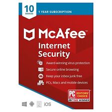 McAfee Internet Security 2023 10 デバイス / 1 年間のウイルス対策 - *インスタント*メッセージ*