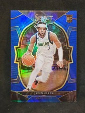 2022-23 Panini Select JADEN HARDY Blue Prizm Rookie Concourse #80 Mavericks RC