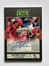 Jonathan India Auto 2022 Topps Brooklyn Collection 13/75 Black Parallel Reds