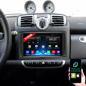 Radio de coche Android 13.0 para Smart Fortwo 451 2005-2010 GPS navegador satélite RDS WIFI BT (Compatible con: Smart)