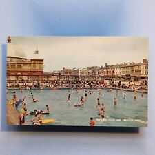 Rhyl Clwyd Postcard C1965 Childresn Paddling Pool Lido Baths Wales