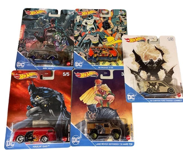 2022 Hot Wheels Premium DC Comics BATMAN Pop Culture Vehicles Multiple Versions - Image 1 of 1
