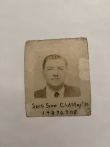 Sing Sing carcere classe 1939 guardia prigioniero ID originale foto correzioni NY - Foto 1 di 5