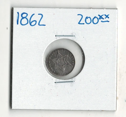 1862 THREE CENTS Cover