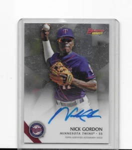 2015 Bowman's Best #B15-NG Nick Gordon béisbol Minnesota Twins - Imagen 1 de 2