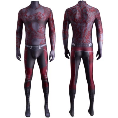Cool Drax the Destroyer Jumpsuit Gotg Bodysuit Cosplay Halloween Costume Adult - Image 1 of 4
