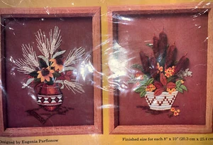 Creative Circle Needlecraft VTG Cattails & Daisies Eugenia Parfionow 0541 Sealed - Picture 1 of 6