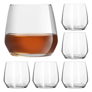 6 x Trinkgläser Gläserset Whisky Gläser Glas Weingläser ohne Stiel Wassergläser - Bild 1 von 9