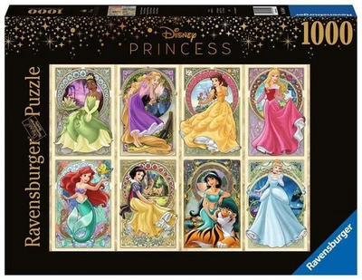 Ravensburger - Puzzle Principesse dell'Art Nouveau, Disney, 1000 Pezzi, Ide WTAt - Immagine 1 di 4
