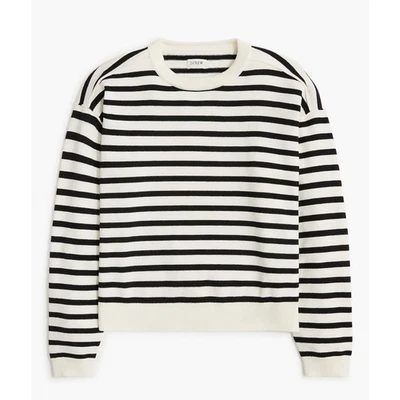 Suéter Pullover J Crew Rayas Hombro Caído Cuello Redondo EE. UU. Para Mujer 2X Plus Foto 1 de 4
