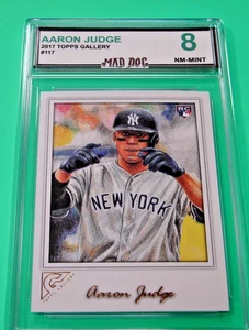 AARON JUDGE Rookie****2017 TOPPS GALLERY---MINT 8----#117---YANKEES**MAD DOG - Picture 1 of 1