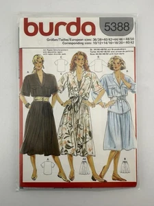 Burda 5388 Dress Blouse Skirt Size 10-20 - Picture 1 of 2