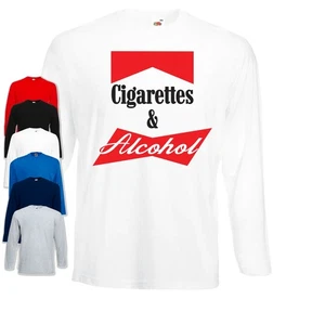 Oasis Cigarettes and Alcohol Long Sleeve T-Shirt | Liam | Noel | 90s - Bild 1 von 1