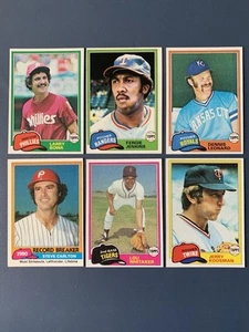 1981 Topps Baseball 12-card lot (NM-NM/MT) - Picture 1 of 4