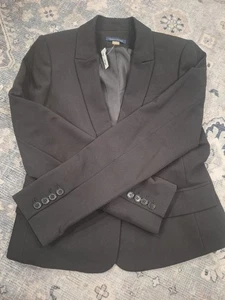 Tommy Hilfiger Women's Size 6 Single Button Black Blazer Professional Office New - Picture 1 of 5